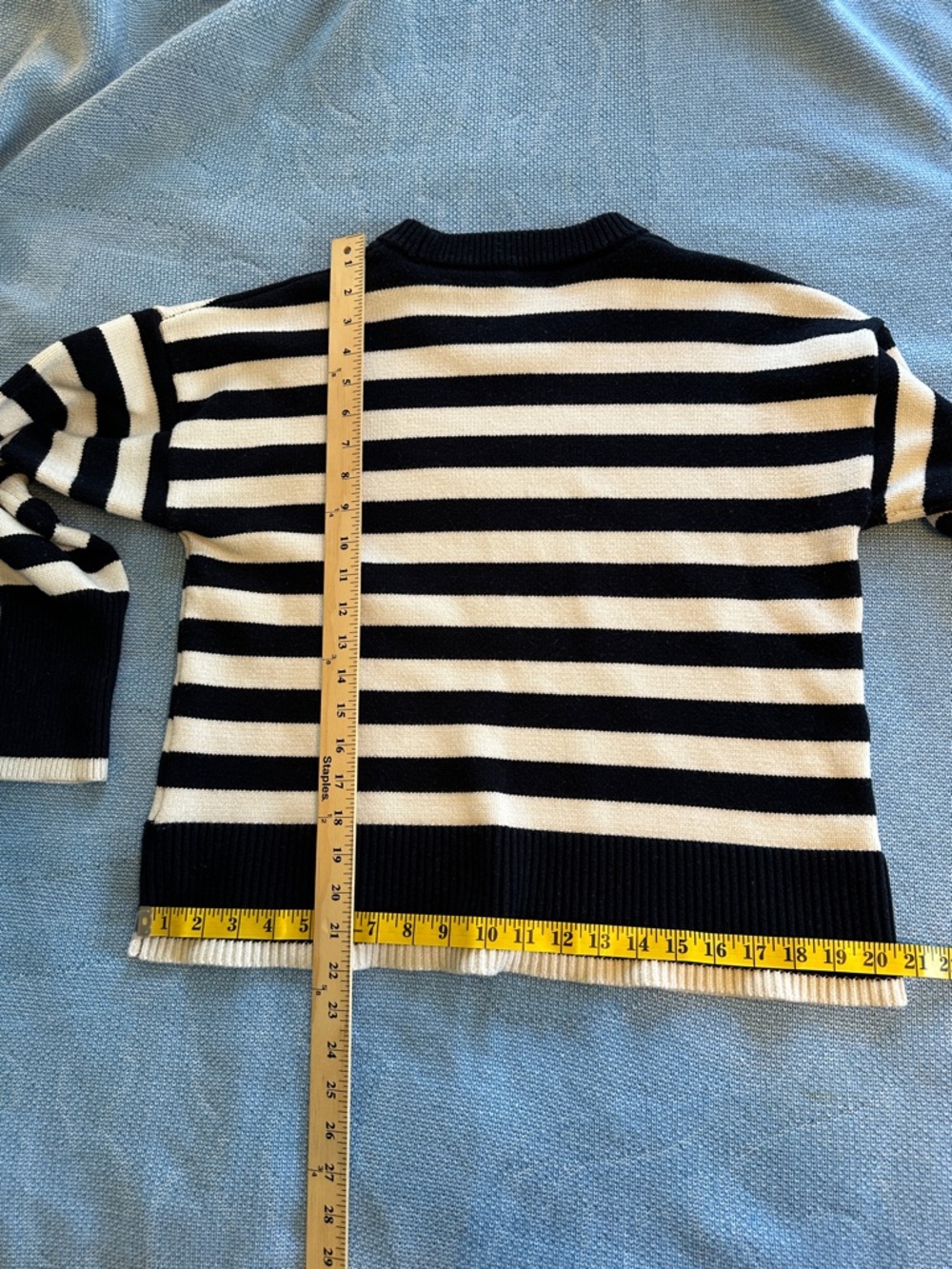 Philosophy Navy & White Striped Crewneck Sweater- Large- soft - Picture 10 of 10